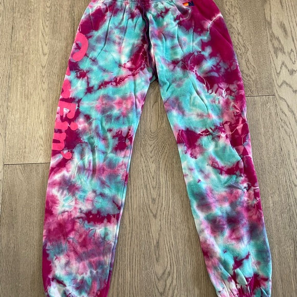 Tie dye Aviator Nation sweatpants. Size XS. Used but in good condition & soft! - Picture 6 of 6